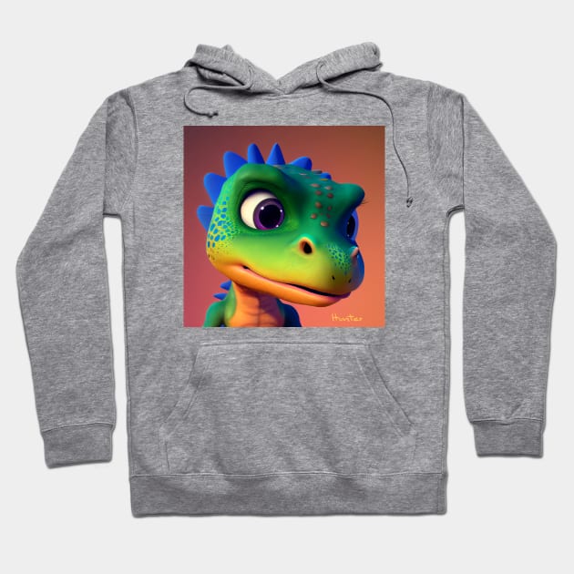 Baby Dinosaur Dino Bambino - Hunter Hoodie by KOTOdesign